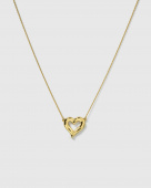 Puff Heart Necklace Gold Puff Heart Necklace Gold