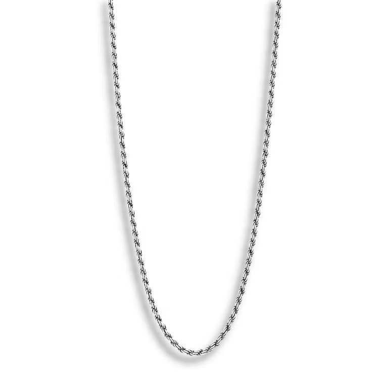 Silverhalsband cordell. 50+5cm