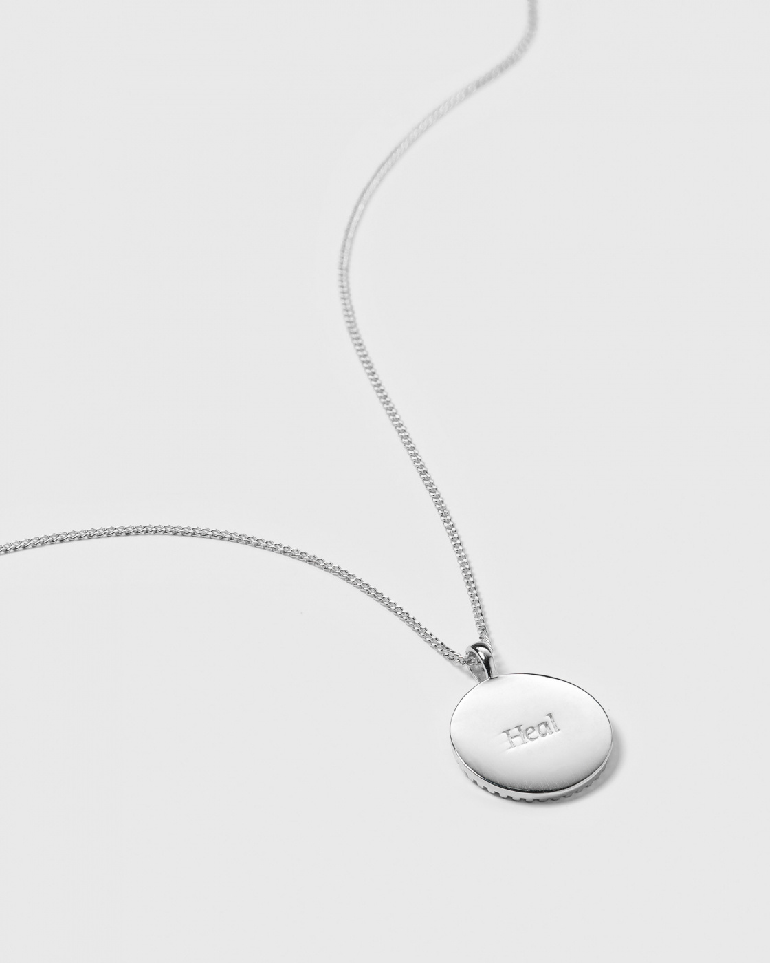 Lucky Coin Heal Halsband Silver