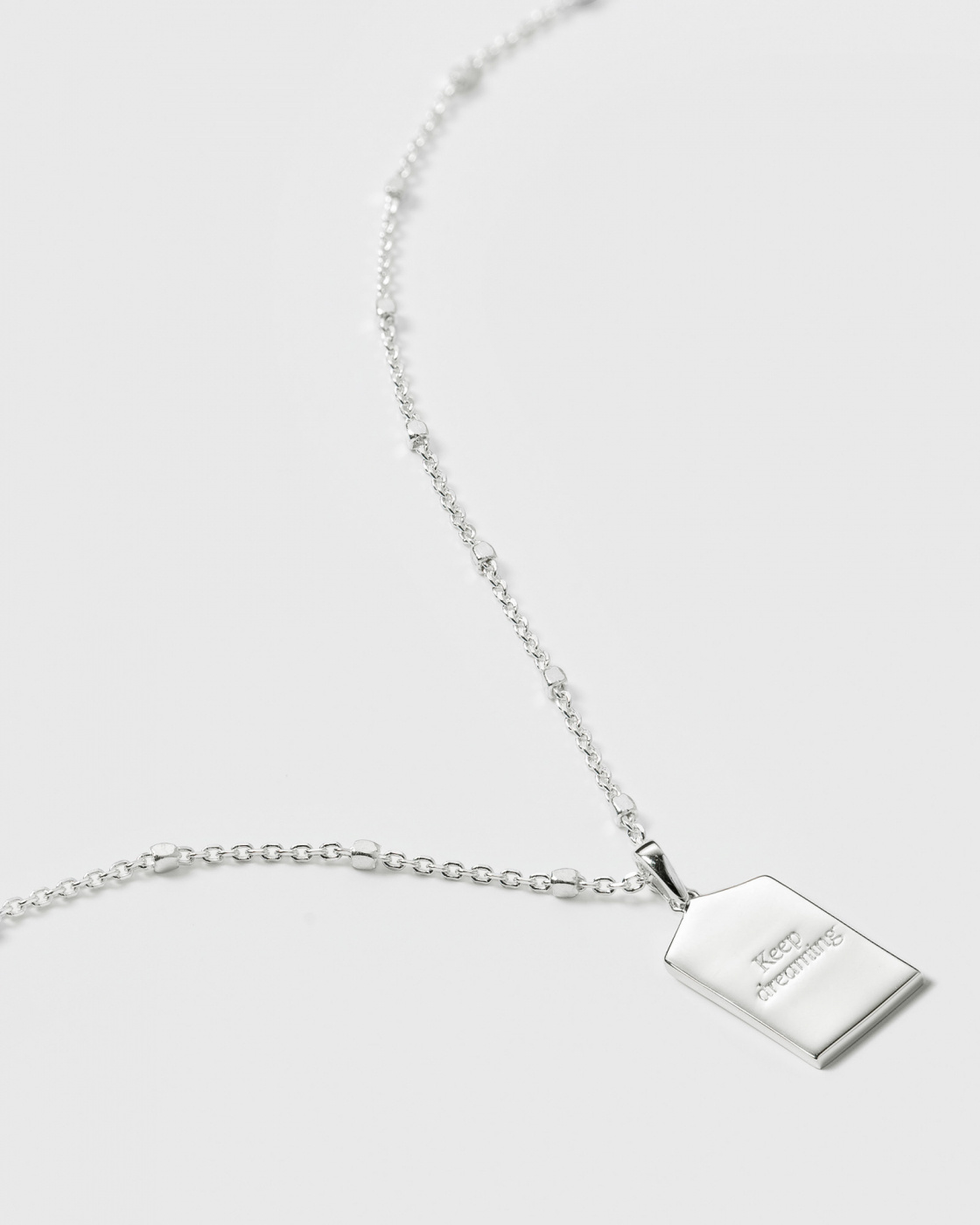 Lucky Coin Keep Dreaming Halsband Silver