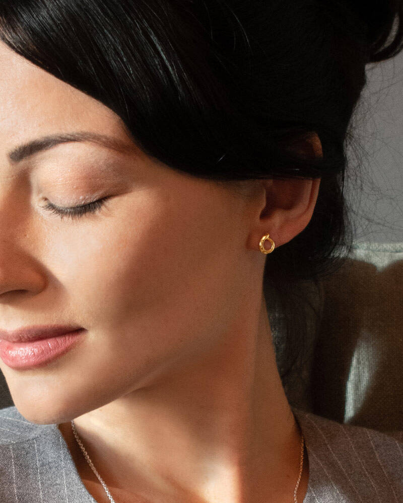 Ocean drop örhänge guld