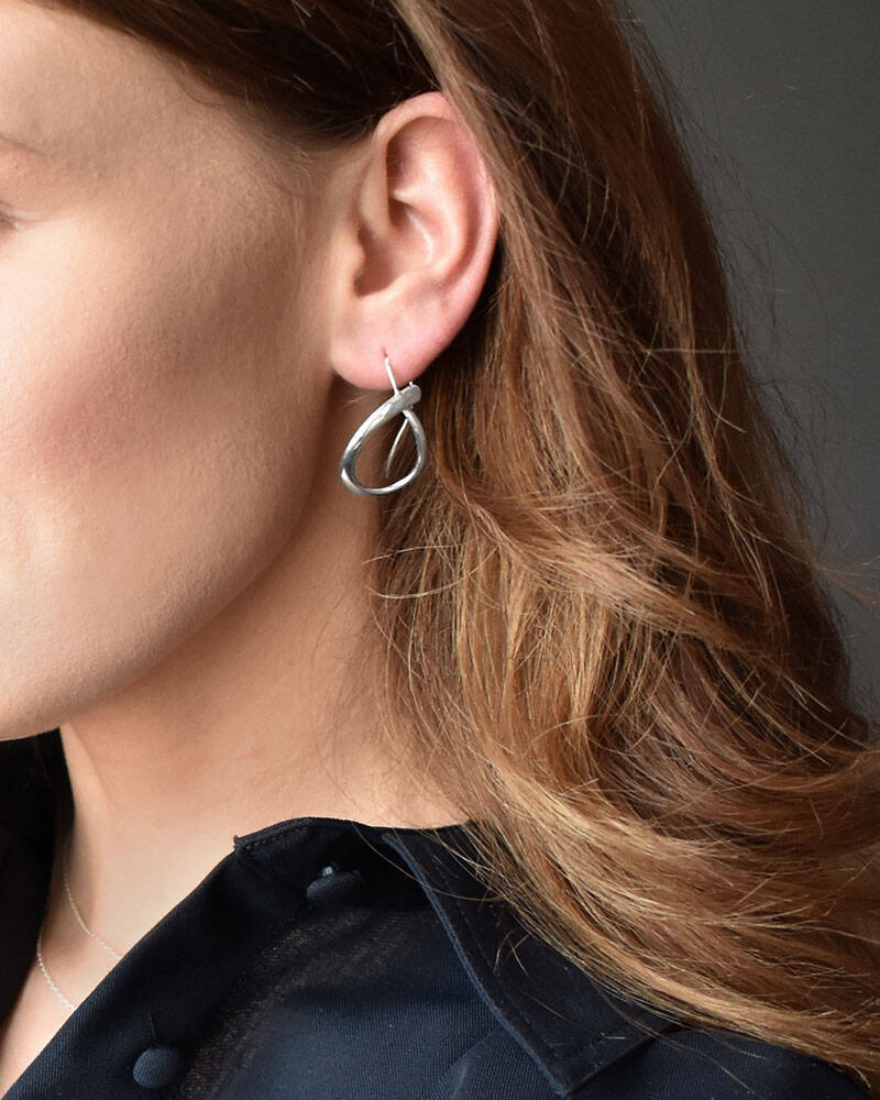 Ocean örhänge silver