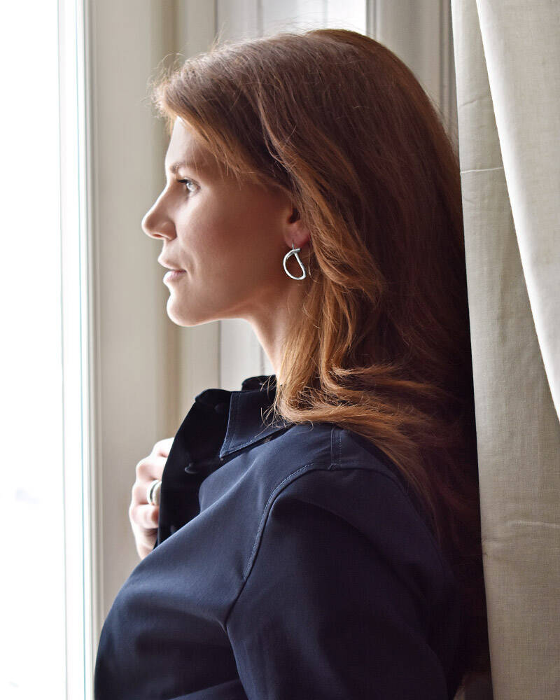 Ocean örhänge silver