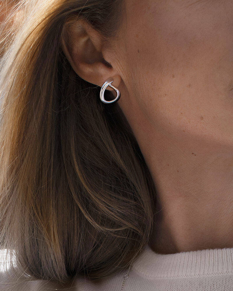 Ocean small örhänge silver