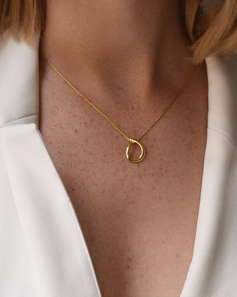 Ocean small single halsband guld