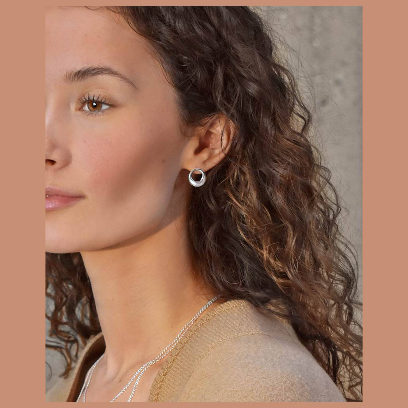 Orbit örhänge silver