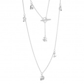 Pacific Halsband long Silver