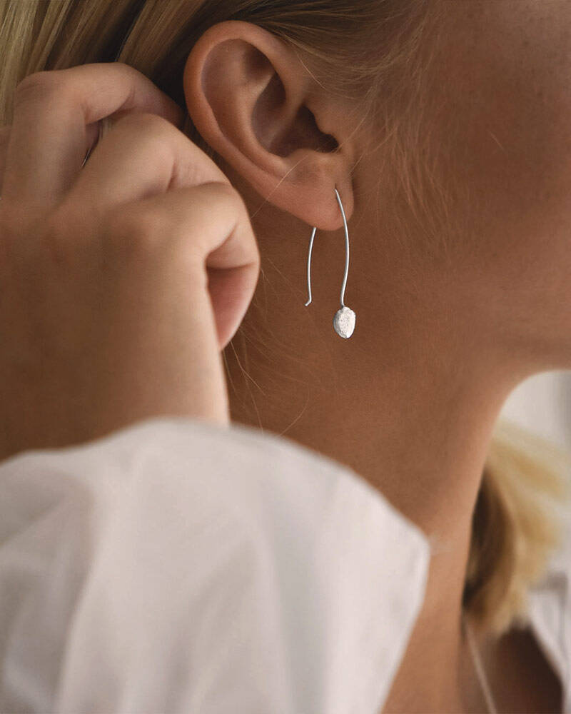 Pebbles örhänge silver