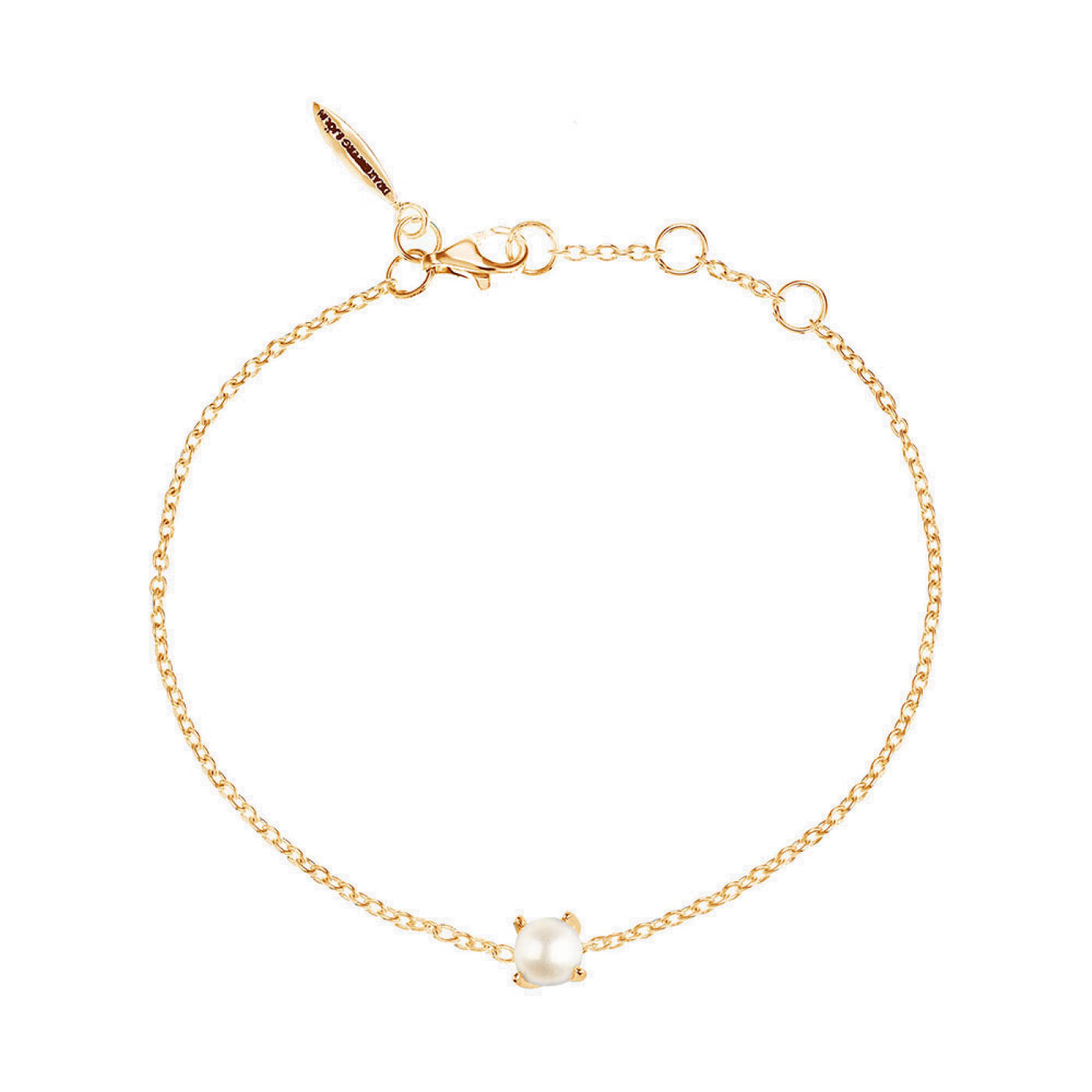 Petite Pearl armband guld