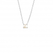 Petite Pearl halsband silver