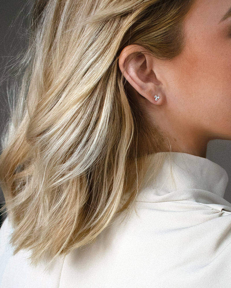 Petite Star örhänge silver