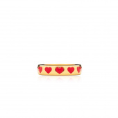 Red heart ring (gold)