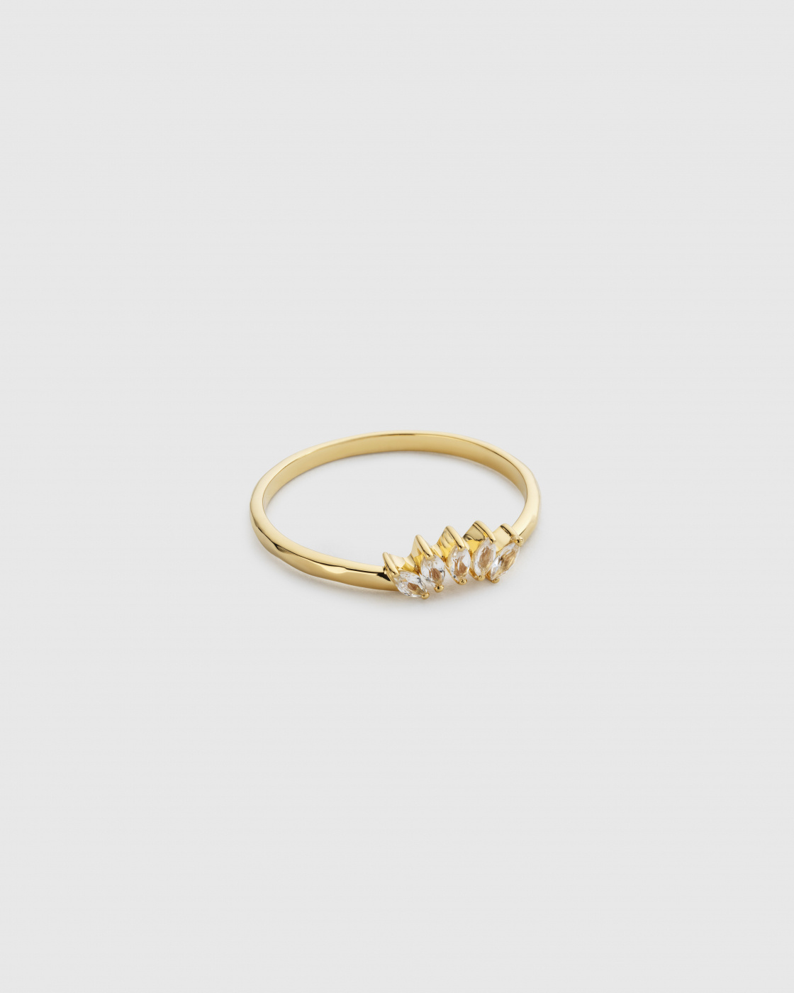 Theodora Ring Guld White