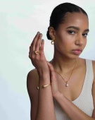 Bolded Hammered Links Ring Gold Bolded Hammered Links Ring Gold