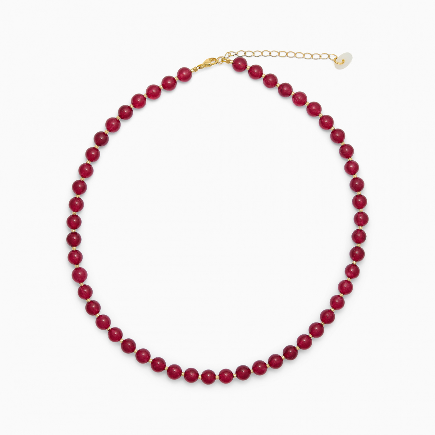 Hailey Red Jade Halsband