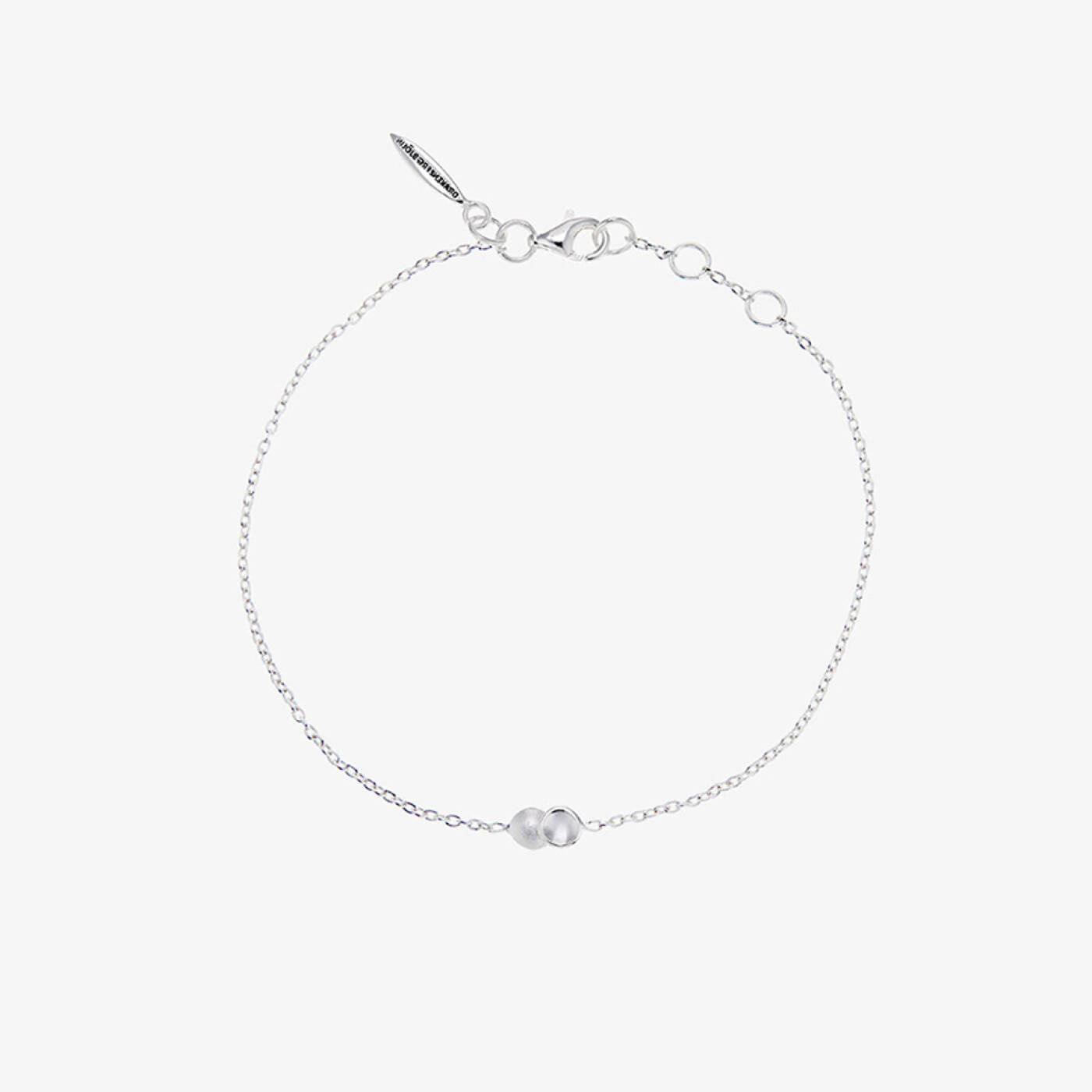 Rocky Shore drop armband silver