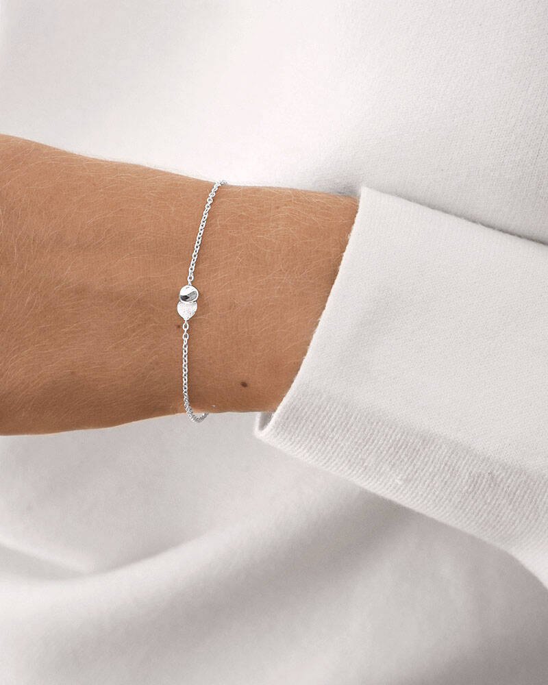 Rocky Shore drop armband silver