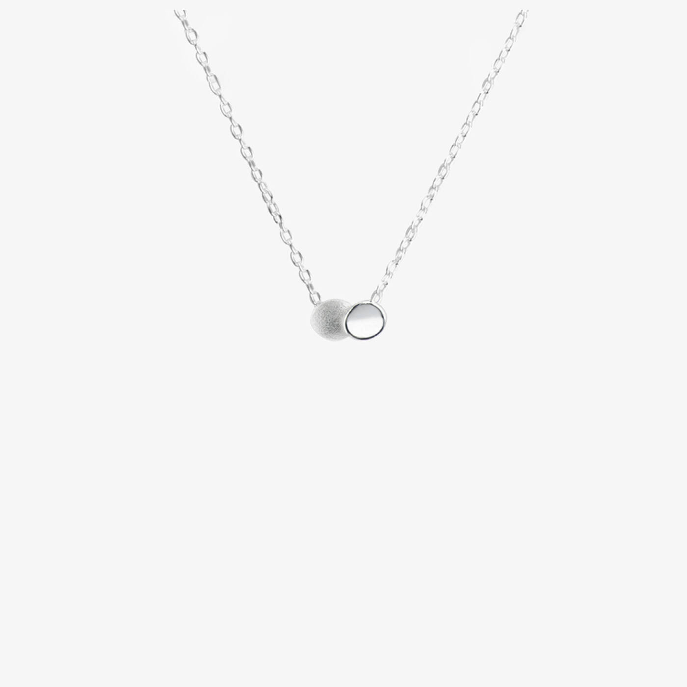 Rocky Shore drop halsband silver