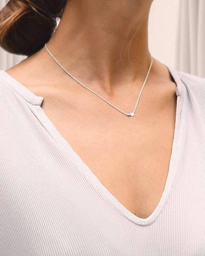 Rocky Shore drop halsband silver