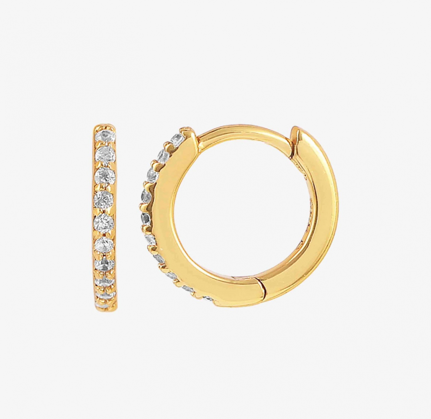 Esta örhänge vit (Guld)