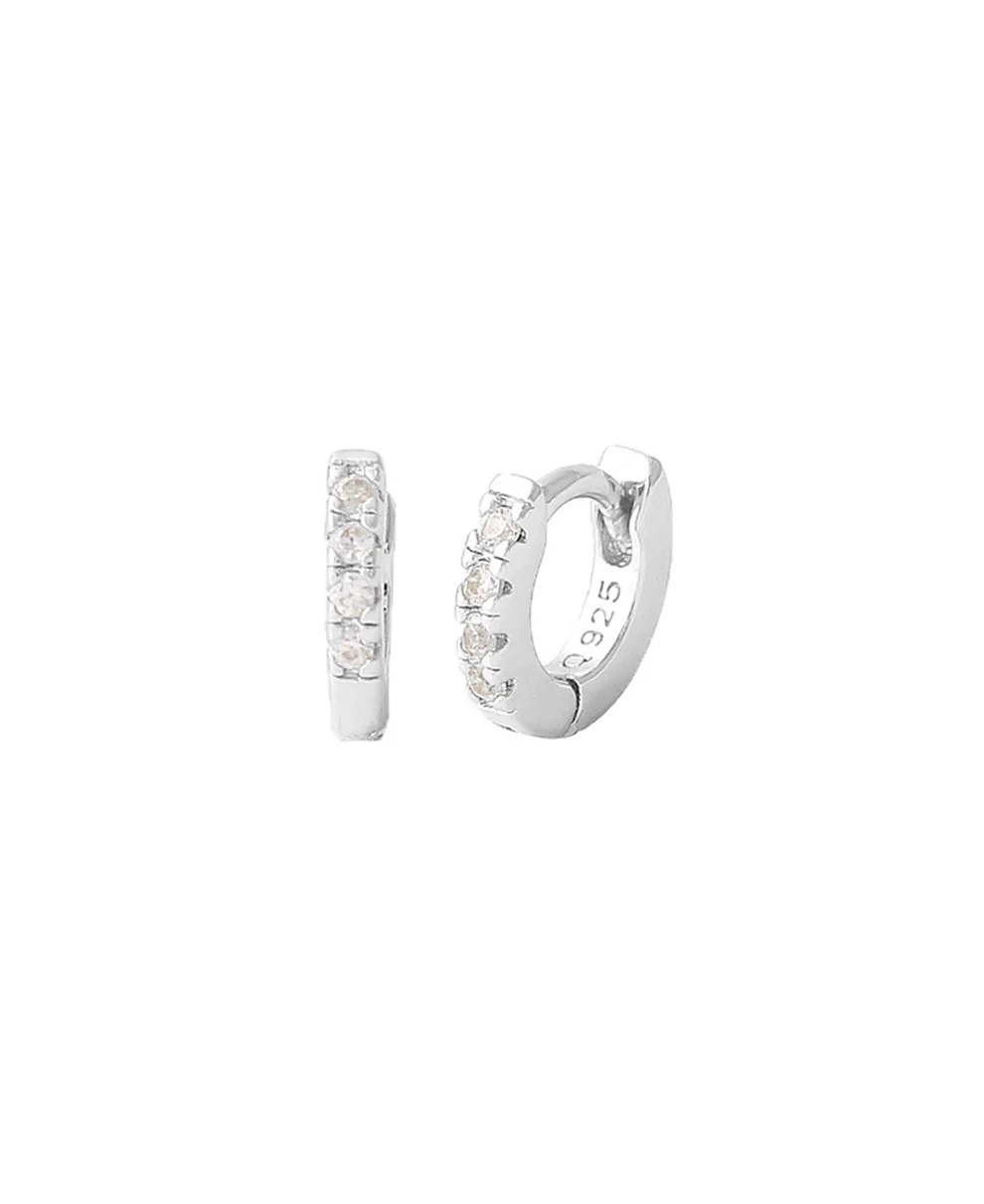 Esta mini örhängen Silver