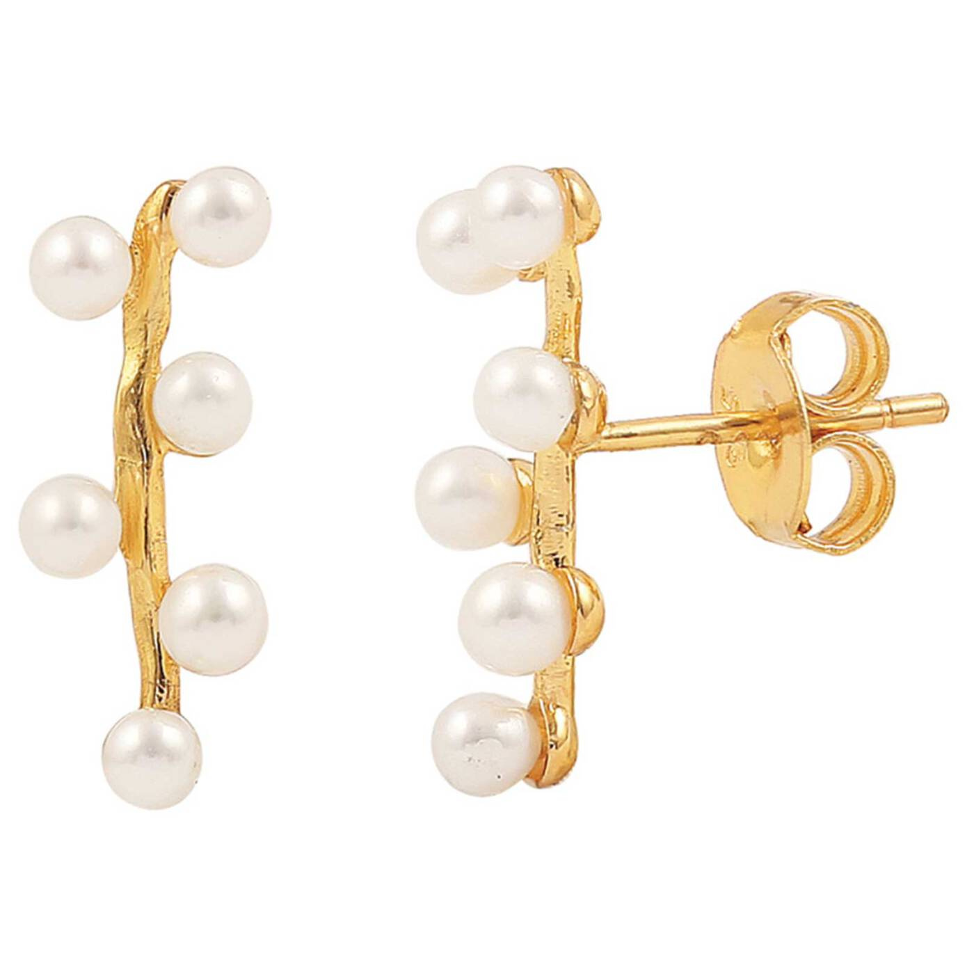 Alva croissant örhänge Guld