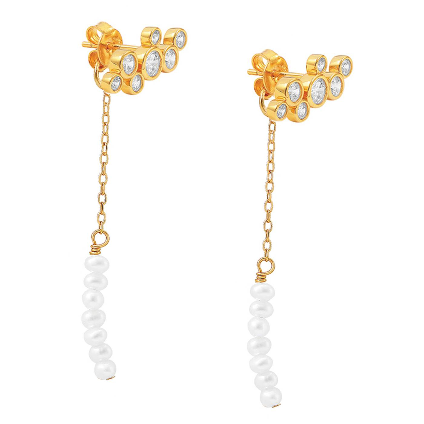 Agnes multi stickers örhänge Guld