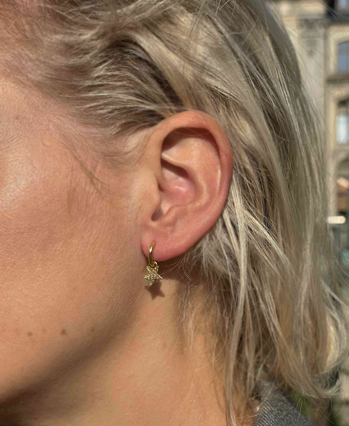 Astra Hoops Örhänge Guld