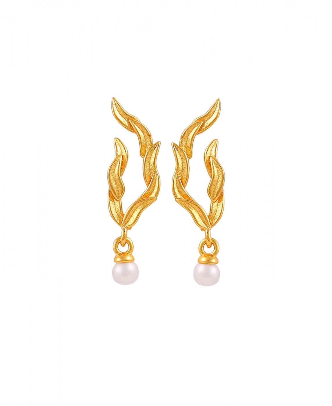 Marigold leaf Örhängen Guld