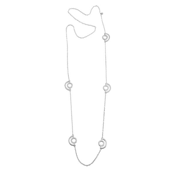 Arc Long Halsband silver 80 cm