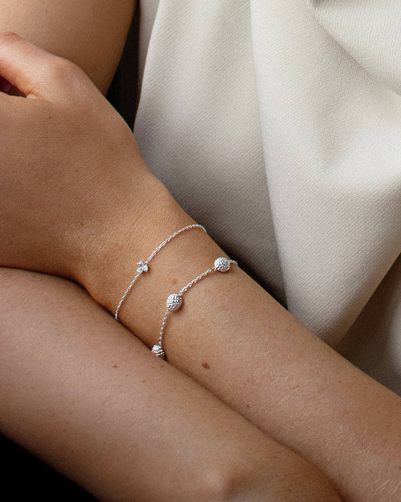 Stardust drop full armband silver