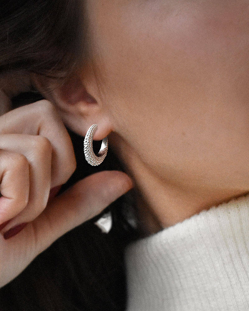 Stardust hoops silver
