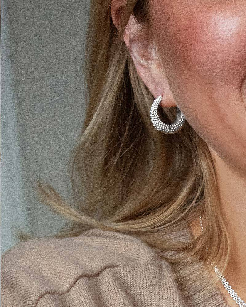 Stardust hoops silver