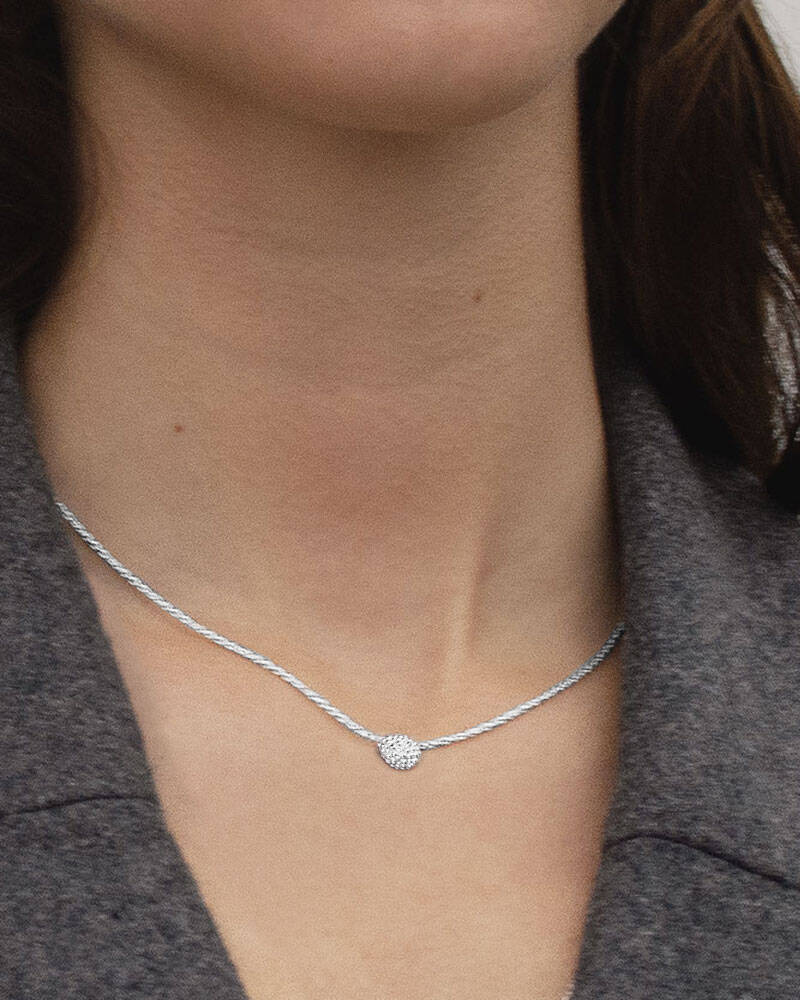 Stardust drop halsband silver