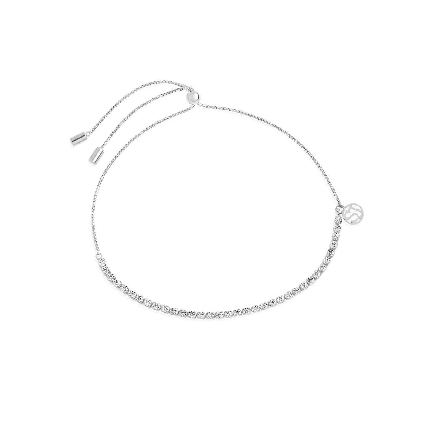 ELLERA TENNIS armband vita Zirkoner (silver)