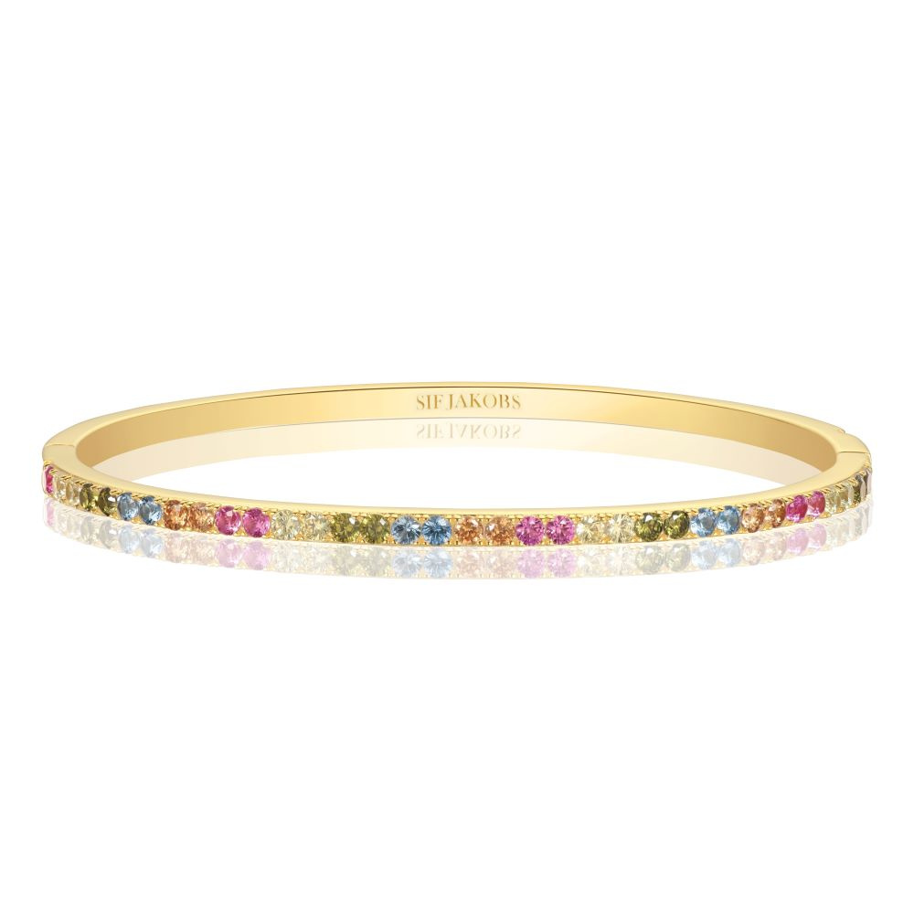 Ellisse - 18k guldpläterad, med multifärgade zirkoner Armband