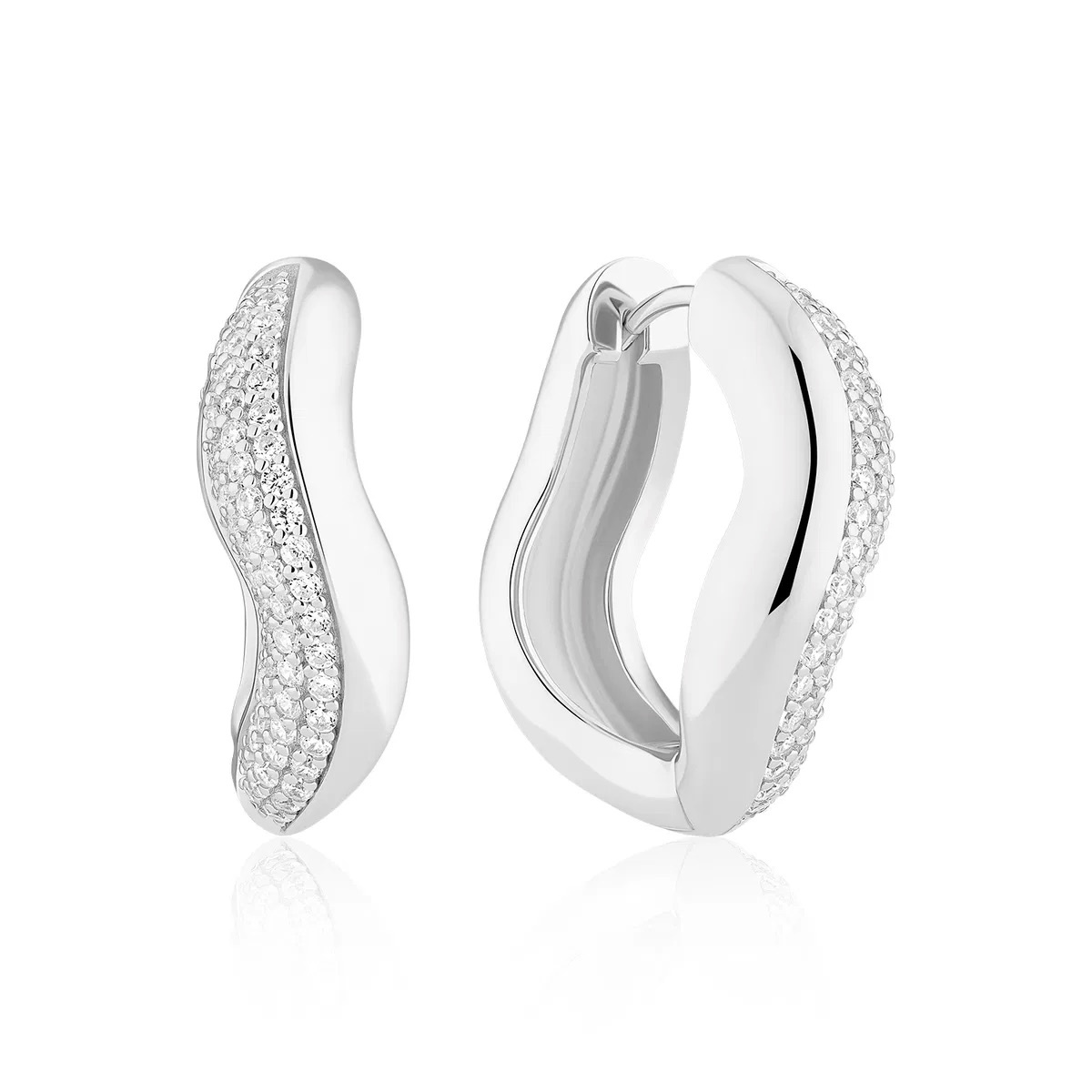 GLORENZA GRANDE Örhängen Silver