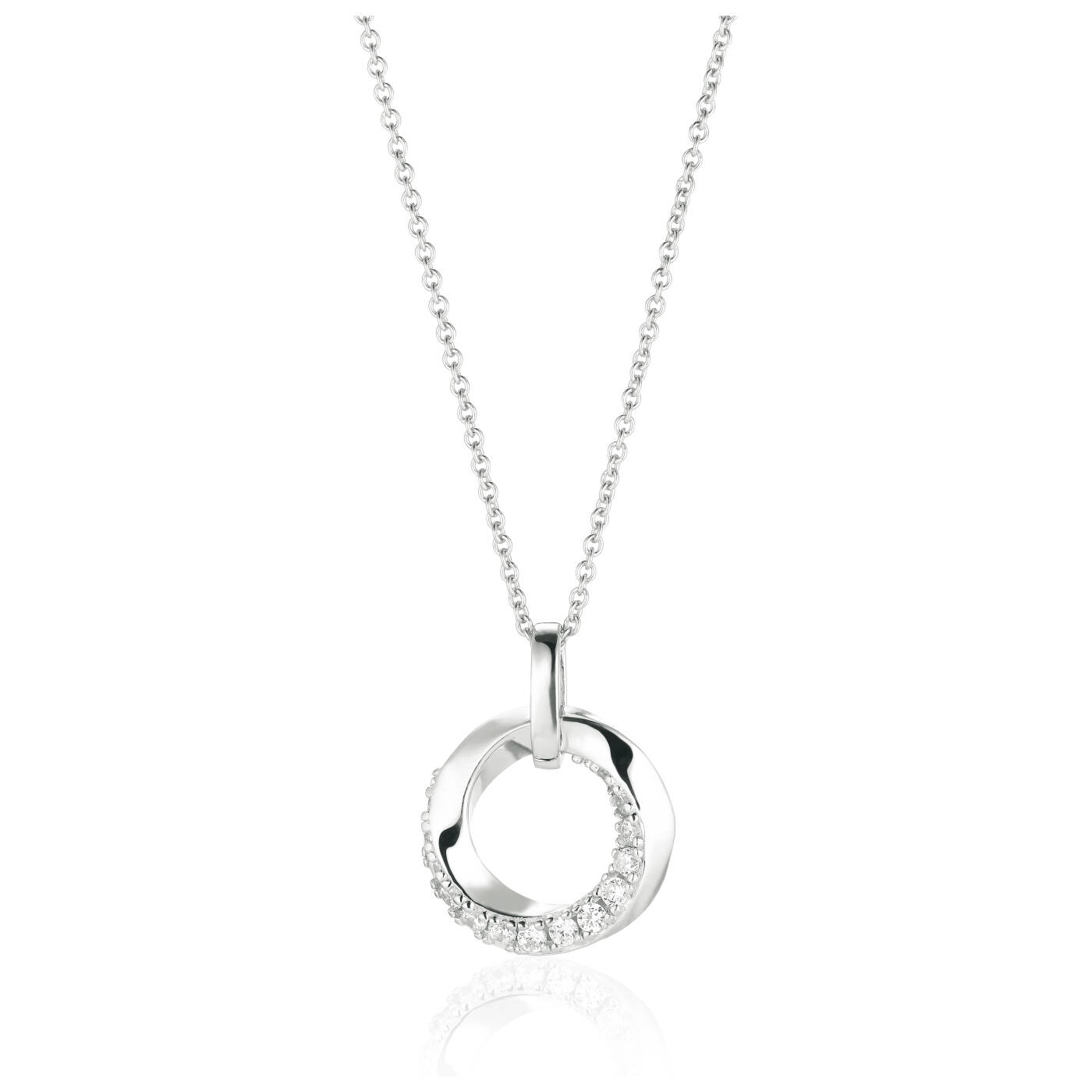 FERRARA PENDANT Silver 38-45 cm