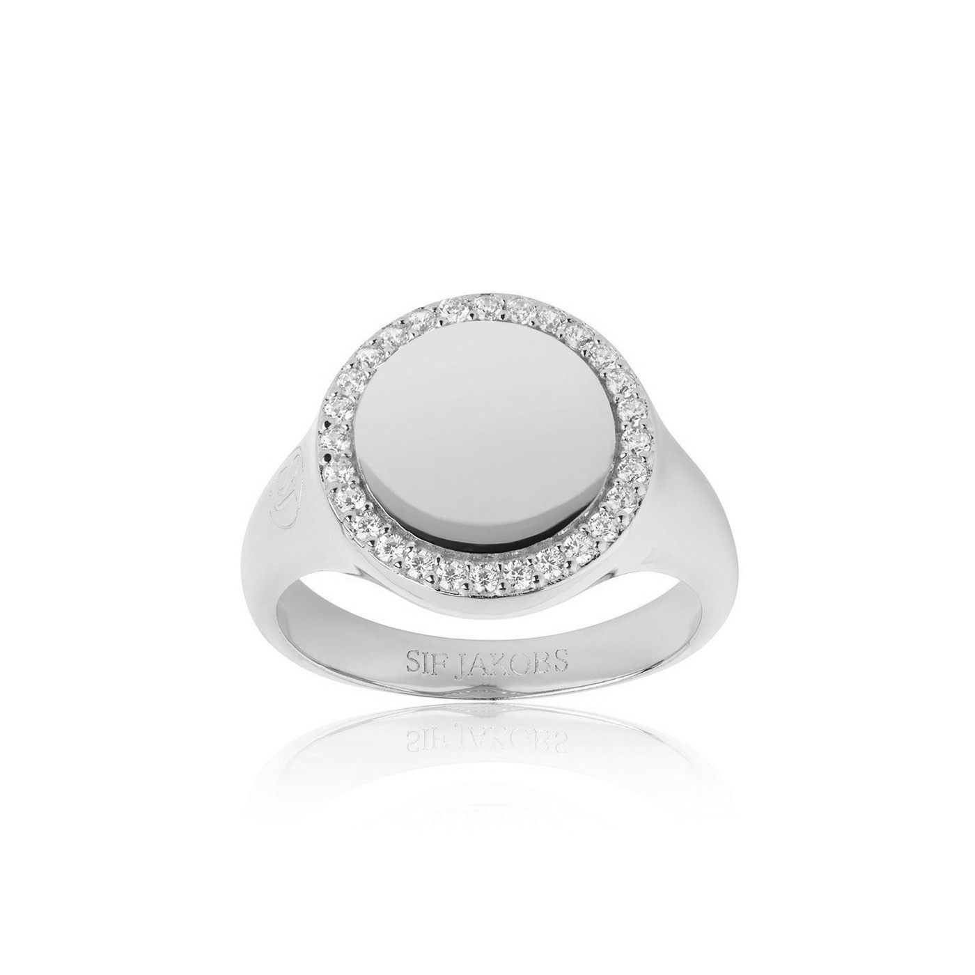 FOLLINA GRANDE ring vita Zirkoner (silver)