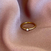 ELLERA PERLA UNO Ring (Guld)