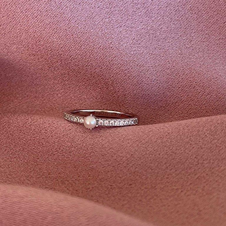 ELLERA PERLA UNO Ring (Silver)