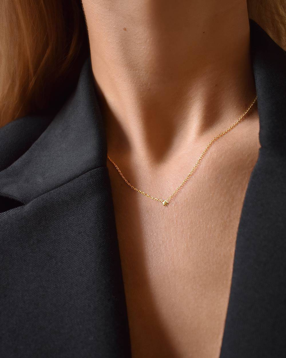 Stella Nova drop halsband guld