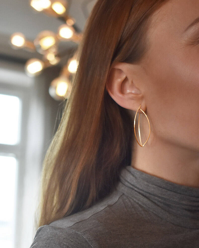 Together big örhänge guld