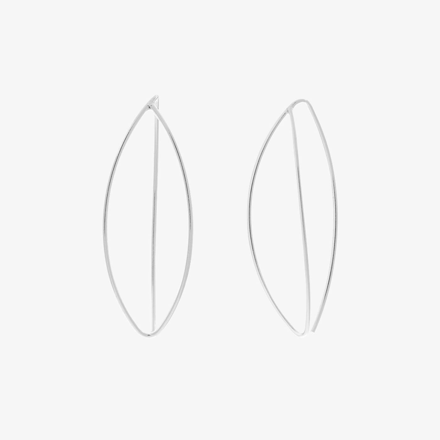 Together big örhänge silver