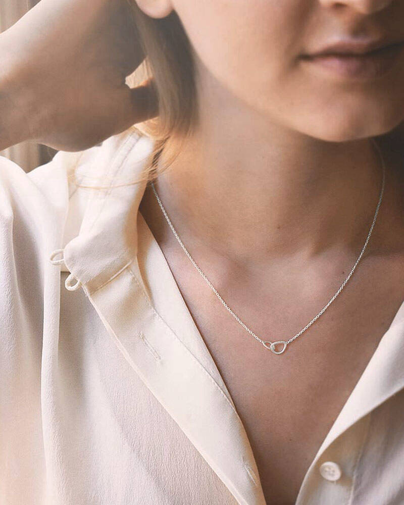 Together drop halsband silver