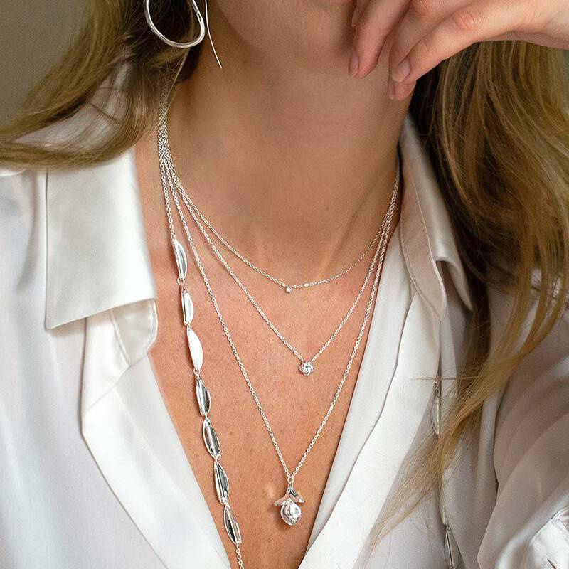 Violet single halsband