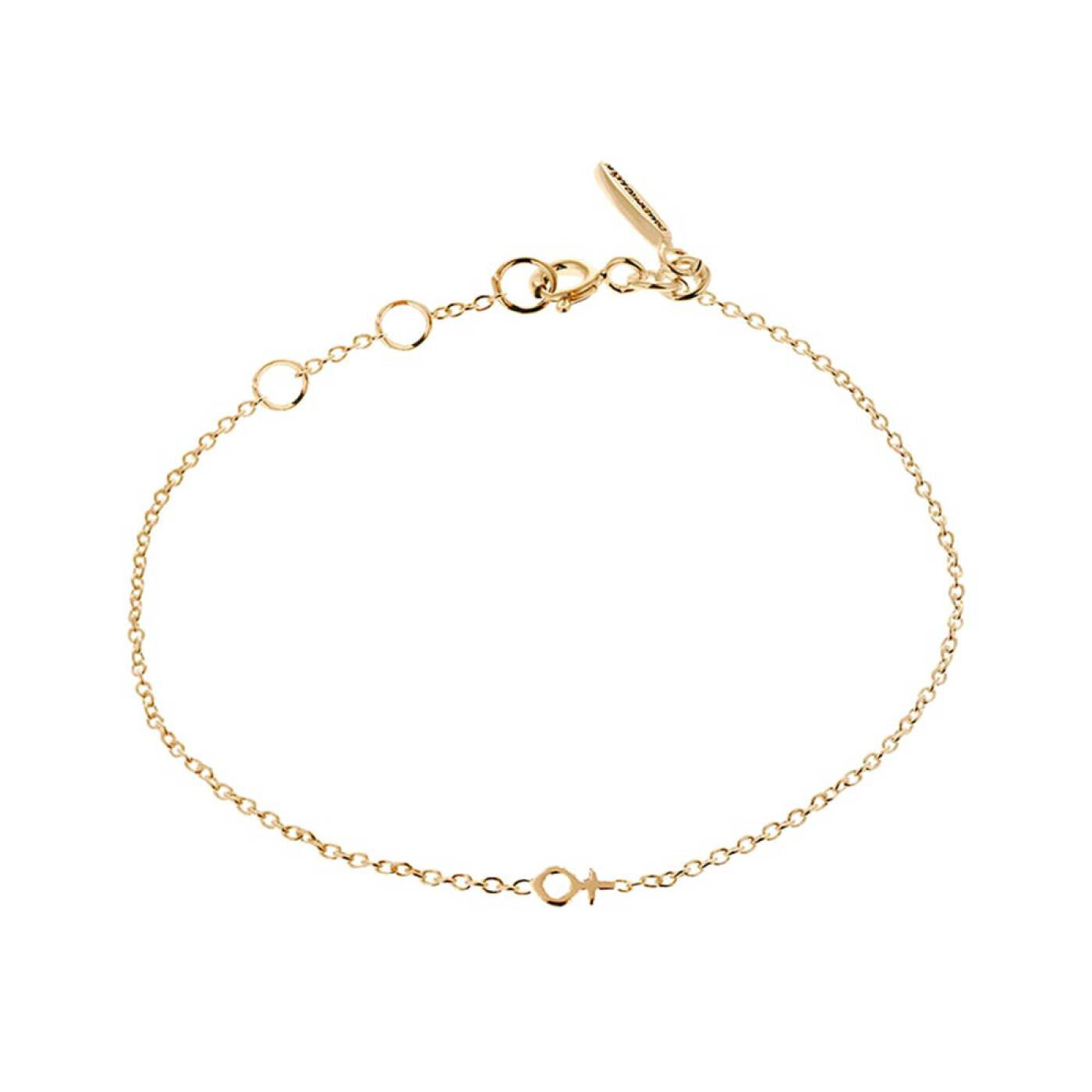 Women Unite drop armband guld