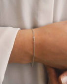 Women Unite drop armband silver