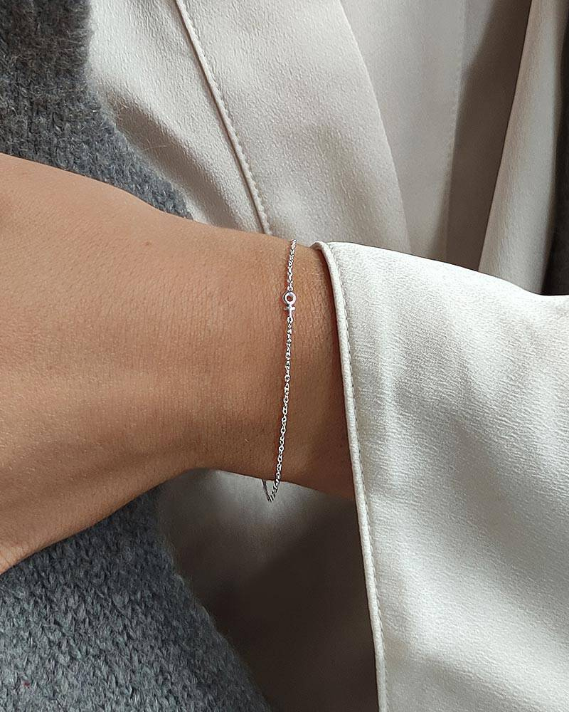 Women Unite drop armband silver