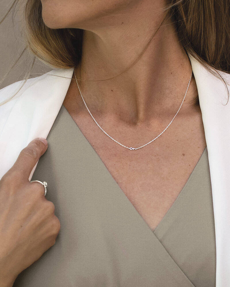 Women Unite drop halsband silver